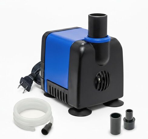 Aqua Dream 80 GPH Submersible Pump - 4.5W Adjustable Ultra Quiet Water Pump for Aquariums and Fountains, 2.25ft Max Lift, Indoor/Outdoor Hydroponic Fish Tank Pump - 1 Pc in Saudi Arabia