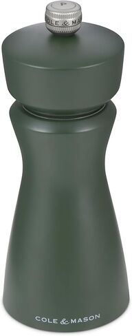 Cole & Mason Kenton Salt and Pepper Mill - Manual Refillable Grinder with Adjustable Ceramic Mechanism - Dining Accessory for Seasoning - Kitchen Tool for Everyday Use - 6 Inch, Sage in Saudi Arabia