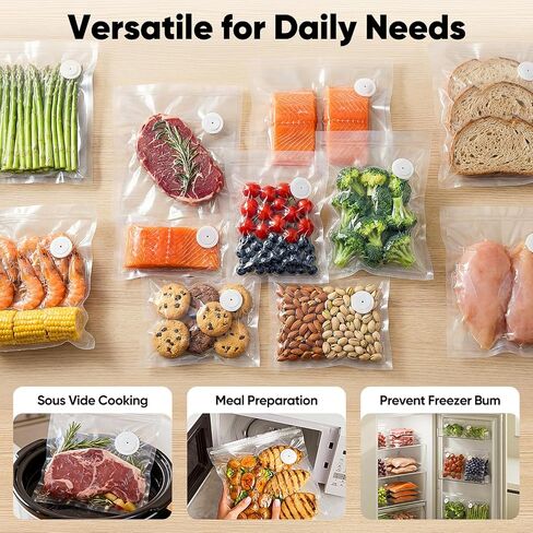 COZII Vacuum Sealer for Food, Powerful Handheld Vacuum Sealer with 30 Reusable Bags, Rechargeable Design with Visible Detachable Tank, Portable Food Saver for Kitchen Camping Travel and Meal Prep in Kuwait