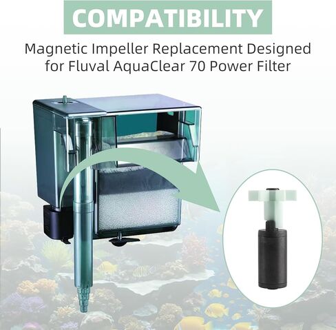 A638 Aquarium Magnetic Impeller Replacement for Aquaclear 110 (HGA620) Power Filter in Kuwait
