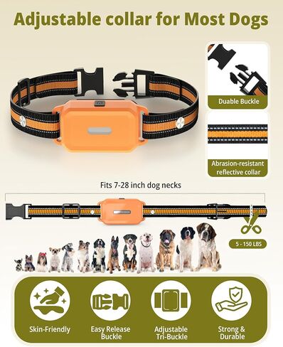 Shock Collar for Dogs 4 Pack (5–150Lbs), 4400FT Waterproof 4 Dog Training Collar with Remote Control 5 Training Modes Rechargeable Electric Dog Collar with Light, E Collars for Small Medium Large Dogs in Kuwait