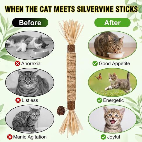 Qtip Cat Toy, Giant Qtip Cat Toy, 9 Pcs with Cotton Swab Design, Interactive Play for Indoor Cats and Kittens, Dental Teething Support and Catnip Entertainment in Kuwait