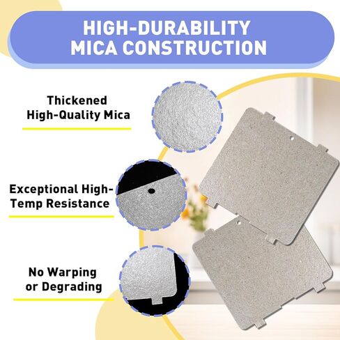 4 قطع MCK69074904 غطاء دليل موجة الميكروويف وغطاء دليل الموجة، متوافق مع LG LMC0975AST، LMC0975ASZ، LMC0975SB، LMC0975ST والمزيد، أوراق الميكا مع زر القفل in Kuwait
