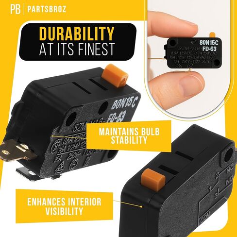 مفتاح باب PartsBroz لاستبدال مفتاح باب فرن الميكروويف Samsung SMH1622W in Kuwait