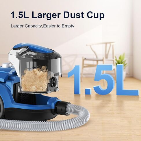 Pet Grooming Vacuum,15kpa Dog Vacuum for Shedding Grooming with Large Dust Cup for Long-Haired Dogs and Cats Home Brush and Groomer with 6 Attachments,Super Quiet, 6 Suction Levels in Kuwait