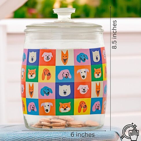 10 Strawberry Street Arlo Warhol Pet Treat Canister in Kuwait