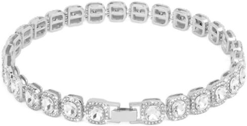 Luxury Shining Pet Collars Alloy Pet Accessories Adjustable Diamond Dog Chain Collar Decorative Rhinestone(M,Silver) in Kuwait