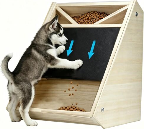 Dog Nail Scratch Board with Treat: Wooden Dog Nail File Board with Replaceable Sandpaper, Quiet Dog Nail Trimmer Alternative for Stress-Free Nail Care in Kuwait
