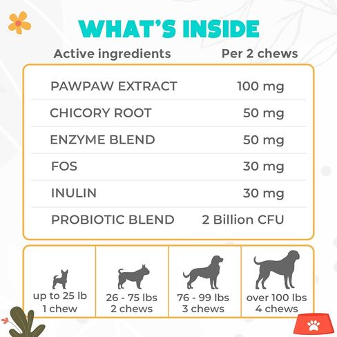 Probiotics for Dogs Chews 150PCs - Digestive, Gut Health & Diarrhea Support - Probiotic Chews for Dogs - Vet Approved US Formula with Dog Probiotics, Enzymes & Natural Ingredients - Chicken in Saudi Arabia