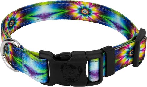 Country Brook Petz - Deluxe Reflective Dog Collar Collection Featuring Night Safe Designs (Thin Blue Line, Large (Pack of 1)) in Kuwait