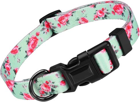 Dog Collar, Sturdy Quick-Release Buckle, Adjustable Length, Durable and Comfortable Nylon Pet Collar Sizes XS,Blue White Bone Head in Kuwait