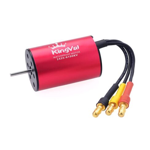 KingVal Replacement 2845 5900KV Waterproof Brushless Motor Shaft 3.175mm Connetor 4.0mm Compatible with 1/14 RC Car in Saudi Arabia