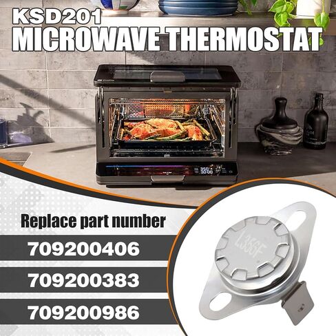 KSD201 ترموستات الميكروويف يناسب ميكروويف GE، مفتاح حراري عالمي مغلق عادة، استبدال مفتاح درجة الحرارة لسخان المياه، الفرن، صانع القهوة إلخ. (180 درجة مئوية/356 درجة فهرنهايت) in Kuwait