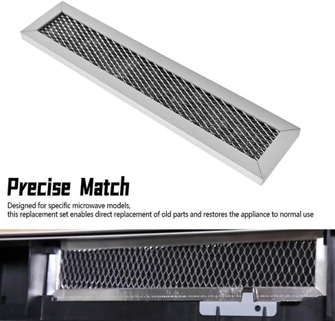 Microwave Charcoal Grease Filter Fit for GE PVM9005SJ1SS PVM9005SJ2SS PVM9005SJ3SS PVM9005SJ4SS PVM9005SJ5SS, 3Pcs Microwave Filter Set in Kuwait