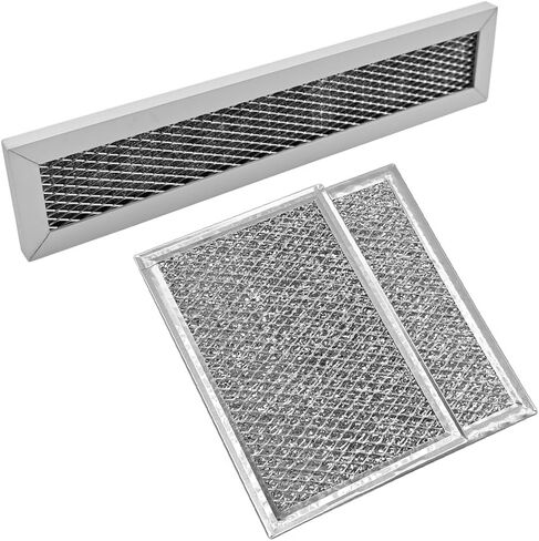 Microwave Charcoal Grease Filter Fit for GE PVM9005SJ1SS PVM9005SJ2SS PVM9005SJ3SS PVM9005SJ4SS PVM9005SJ5SS, 3Pcs Microwave Filter Set in Kuwait