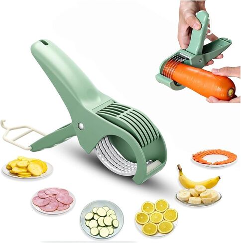 Multifunctional Banana Slicer,Grape Cutter,Green Banana Cutter,Strawberry Slicer,Grape Slicer,Stainless Steel Slicer With Abs Handle,Dishwasher Safe,Food Manual Slicer For Banana,Strawberry,Grape in Kuwait
