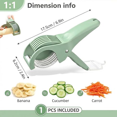 Multifunctional Banana Slicer,Grape Cutter,Green Banana Cutter,Strawberry Slicer,Grape Slicer,Stainless Steel Slicer With Abs Handle,Dishwasher Safe,Food Manual Slicer For Banana,Strawberry,Grape in Kuwait