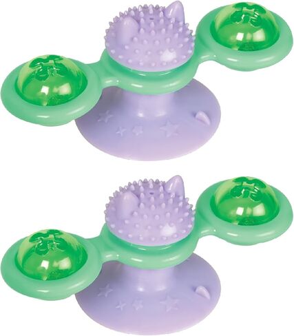 Caitec Presents Nala Cat Whirly Bird Suction Spinner - Interactive Cat Toy - Catnip Compatible, 2 Pack in Kuwait