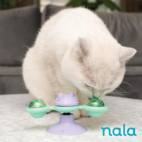 Caitec Presents Nala Cat Whirly Bird Suction Spinner - Interactive Cat Toy - Catnip Compatible, 2 Pack in Kuwait