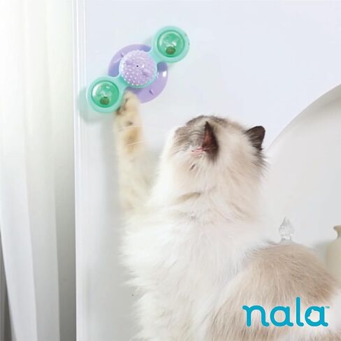 Caitec Presents Nala Cat Whirly Bird Suction Spinner - Interactive Cat Toy - Catnip Compatible, 2 Pack in Kuwait