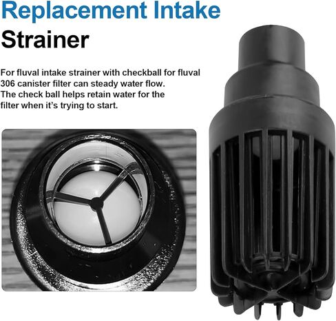 مصفاة مدخل مع كرة فحص مناسبة لفلوفال 305 405 306 406 فلتر خارجي لنماذج حوض السمك A211، A216، A212، A217، واقي مدخل حوض السمك يحافظ على المياه واضحة تمامًا لأجزاء استبدال فلوفال in Kuwait