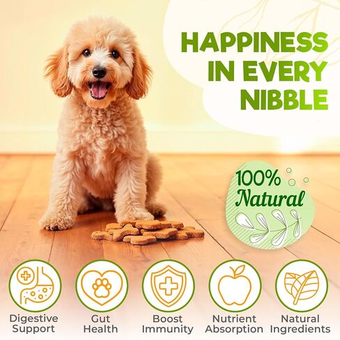 ZENO Probiotics for Dogs Chews 150Pcs - Digestive, Gut Health & Diarrhea Support - Chews for Dogs - US Formula with Probiotics, Enzymes & Natural Ingredients - Roast Chicken in Saudi Arabia