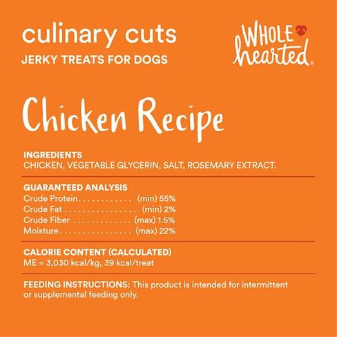 WholeHearted by Petco Culinary Cuts Chicken Recipe Jerky Dog Treats 16 oz. in Kuwait