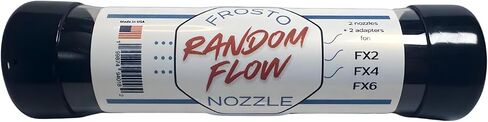 Random Flow Generator Nozzles Compatible with Fluval FX2, FX4, FX6, TPU Upgrade Accessory, Black, Set of 2 with Adapters in Kuwait