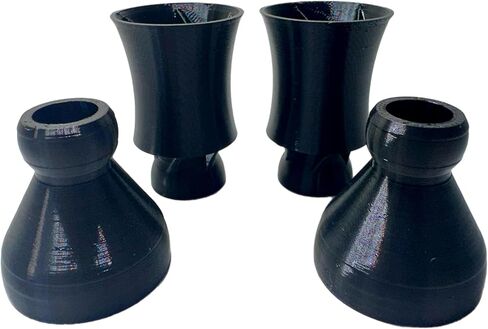 Random Flow Generator Nozzles Compatible with Fluval FX2, FX4, FX6, TPU Upgrade Accessory, Black, Set of 2 with Adapters in Kuwait