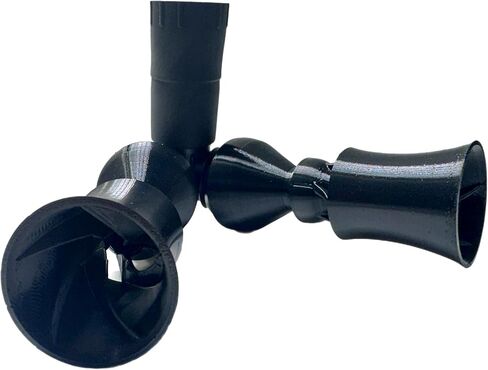 Random Flow Generator Nozzles Compatible with Fluval FX2, FX4, FX6, TPU Upgrade Accessory, Black, Set of 2 with Adapters in Kuwait