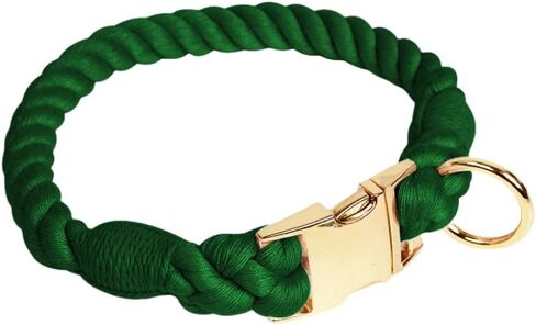 Quick Release Braided Cotton Dog Collar-Handmade Soft Rope Collar with Easy Snap Buckle for Small Medium Large Dogs(Macaron,S) in Saudi Arabia