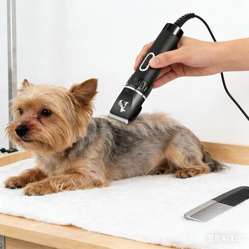 Professional Dog Clippers for Thick Coats - Heavy Duty Pet Grooming Clippers with Powerful Motor & Detachable Blades, Corded Hair Shears,Swiftly Trim Dogs, Cats, Sheep,Horses Dense Fur in Kuwait