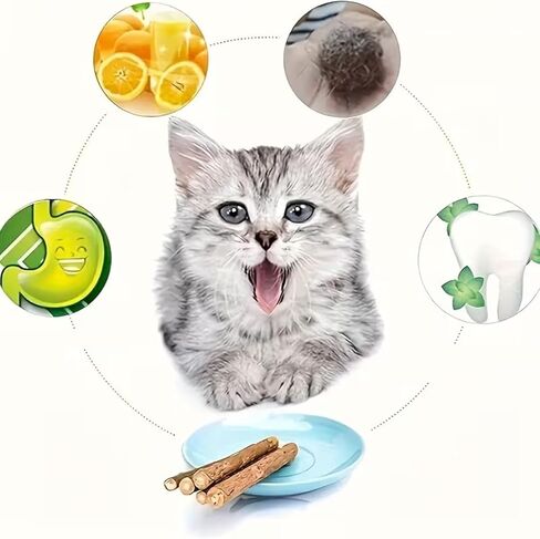 Cat Bite Toy for Teeth Cleaning & Relaxation, Fresh Fragrance Cat Chew Toy, Safe Non-Toxic Indoor Cat Toy, Soothing Calming for Kittens & Cats, Ideal Gift for Pet Owners in Kuwait