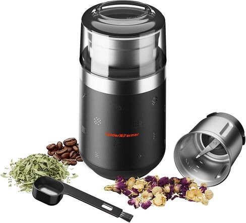 Spider Farmer Coffee & Spice Grinder, Electric with Removable Stainless Steel Bowl, 70g Capacity for Beans, Spices, Nuts in Kuwait