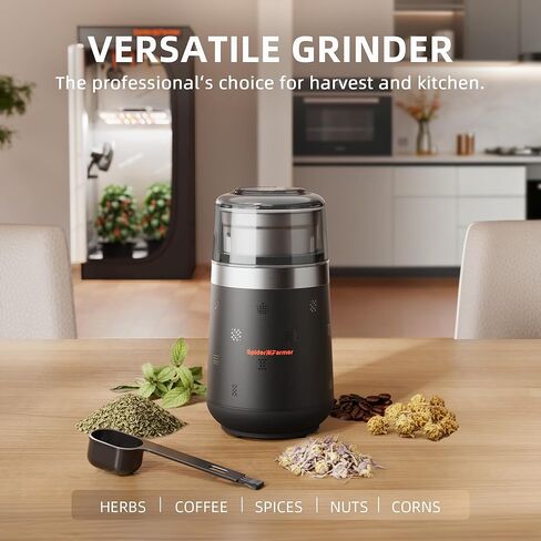 Spider Farmer Coffee & Spice Grinder, Electric with Removable Stainless Steel Bowl, 70g Capacity for Beans, Spices, Nuts in Kuwait