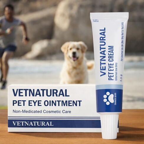 Pet Eye Health for Dogs, Cats, Cattle, Sheep, Horses Birds and Puppies, Kitten - 1 Tube, Sterile, 3.5g Tube, for Animal Use in Kuwait