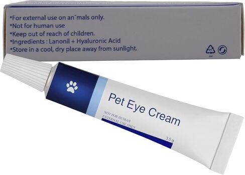Pet Eye Health for Dogs, Cats, Cattle, Sheep, Horses Birds and Puppies, Kitten - 1 Tube, Sterile, 3.5g Tube, for Animal Use in Kuwait
