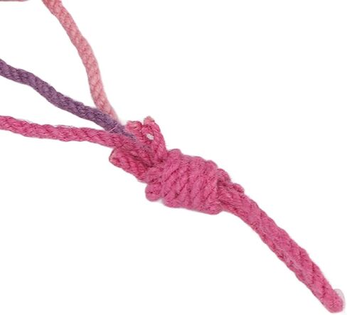 Hanging Cat Sisal Ball, Chewable Colorful Interactive Cat Sisal Rope Ball Toy for Pet Indoor (Pink Rose Purple) in Kuwait