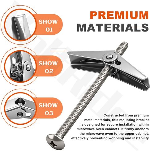 DE92-90505N Microwave Installation Hardware Kit Compatible with Sam-Sung ME17F7021MT/AA, ME17H703SHB, ME17R7021ES, ME18H704SFS/A2 in Kuwait