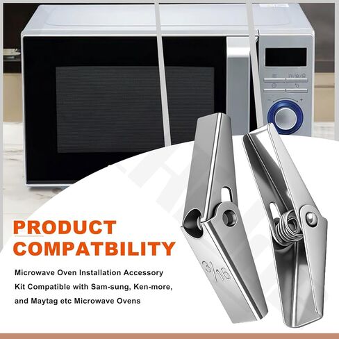 DE92-90505N Microwave Installation Hardware Kit Compatible with Sam-Sung ME17F7021MT/AA, ME17H703SHB, ME17R7021ES, ME18H704SFS/A2 in Kuwait