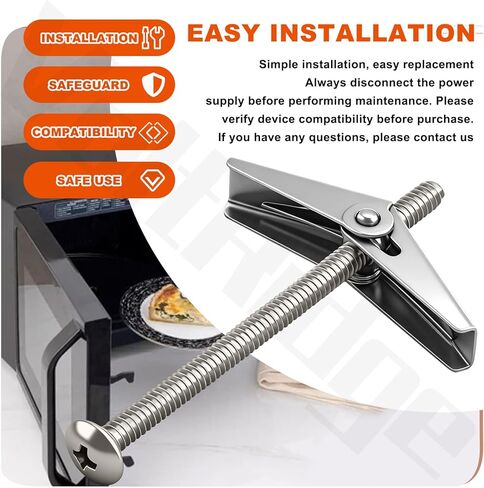 DE92-90505N Microwave Installation Hardware Kit Compatible with Sam-Sung ME17F7021MT/AA, ME17H703SHB, ME17R7021ES, ME18H704SFS/A2 in Kuwait