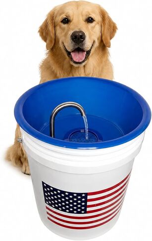 5-Gal (19L) Dog Water Dispenser & Fountain for Large Dogs, Anti-Splash Design with UV-C Filtration, XL Capacity, Keeps Floors Dry – Freedom Pet Fountain in Kuwait