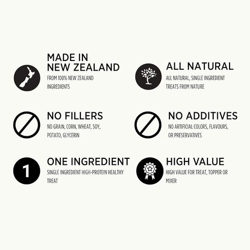 Freeze Dried New Zealand Green Lipped Mussels Healthy Dog & Cat Treats - Single Ingredient, No Artificial Colours, Additives, or Preservatives | Omega-3 | Joint & Hip Health | Grain Free in Kuwait