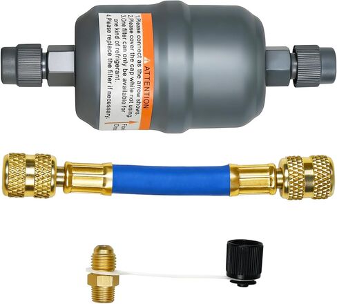 مجموعة تحويل الفلتر FLCK-1 لـ Ro-bi-nair Promax RG3/RG6 تستبدل MF1275 بخرطوم مقوى مجعد 8 جوانب وفلتر 100343 ذكر/ذكر in Kuwait