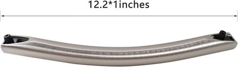 DE94-02933A Microwave Door Handle for Samsung Microwaves ME17H703SHS, ME18H704SFS, ME20H705MSS, ME21F606MJT Models Repl.# AP5622966, 2448710, DE64-02522A, PS4239327 by Acupress in Kuwait
