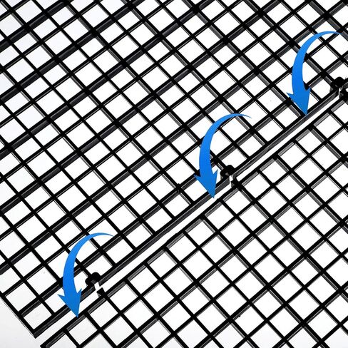 Skrfren 2 قطعة حوض السمك مقسم شبكة بلاستيكية مقسمة شبكة قفص بيض بلاستيكي شبكة عزل لوحة تقسيم أسفل صينية فلتر سوداء (30 × 15 سم) in Kuwait