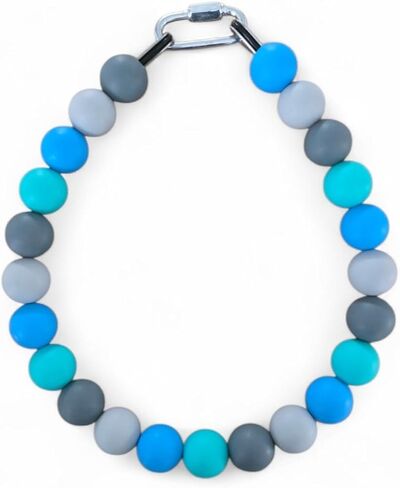 Silicone Bead Collar - Waterproof - 100% Non-Toxic - All Breeds - Sea Glass (22) in Kuwait
