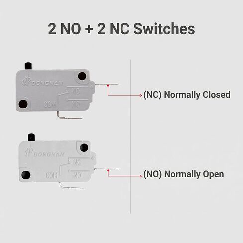 KW3A Microwave Oven Door Switch 16A 125V/250V Door Interloc (2 Normally Open and 2 Normally Close) Suitable for Most Brand Microwave ovens Door Interloc Switch in Kuwait