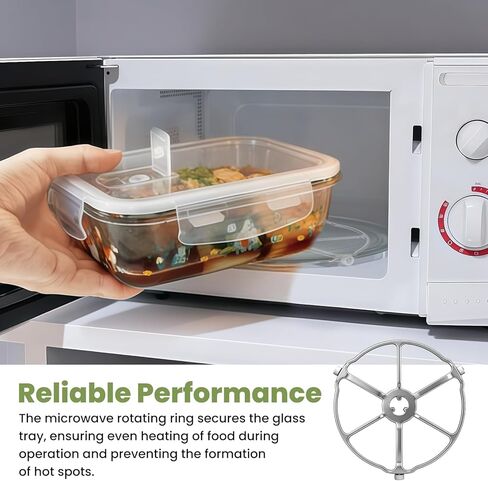WB02X32600 WB06X10651 Microwave Rotating Ring for GE JT3800SH8SS ZSB9131N1SS ZSC1001KSS01, Glass Turntable Tray Support, Replaces 4929164 AP6871921 EAP12709805 in Kuwait