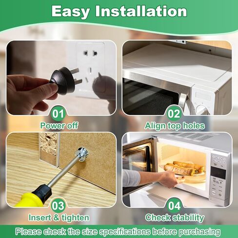 6-Pack WP8169704 Microwave Top Mounting Screw, Replacement Bolts for Over-The-Range Microwave Installation, Replaces 8169704, AP6011694, PS11744892 in Kuwait